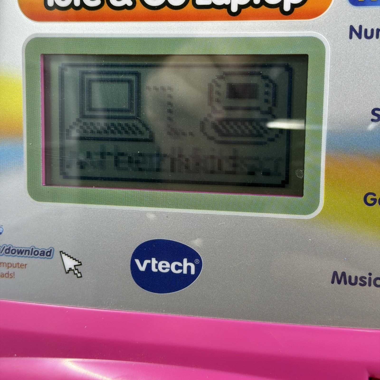 RARE VTECH PINK TOTE &GO LAPTOP EDUCATIONAL COMPUTER TOY WEB CONNECT MUSIC GAMES