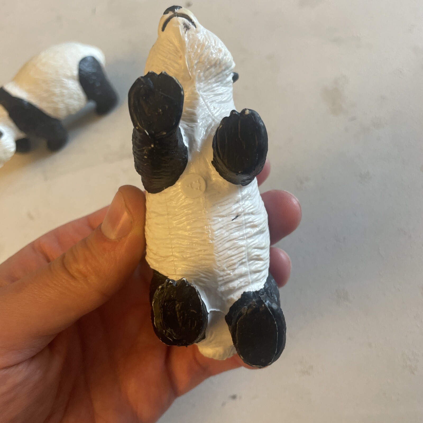 Vintage AAA Panda Bears- Heavy Plastic-PVC Animal Figures 1980’s