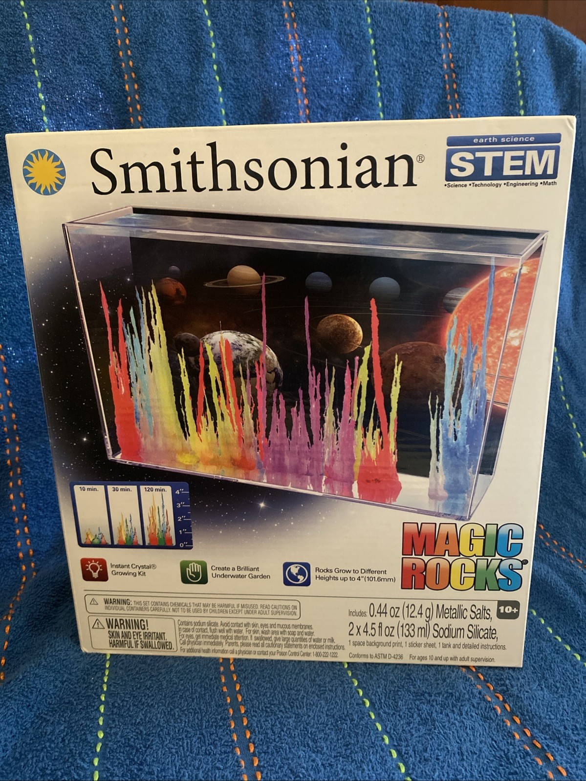 SMITHSONIAN EARTH SCIENCE STEM MAGIC ROCKS INSTANT CRYSTAL GROWING KIT 52381