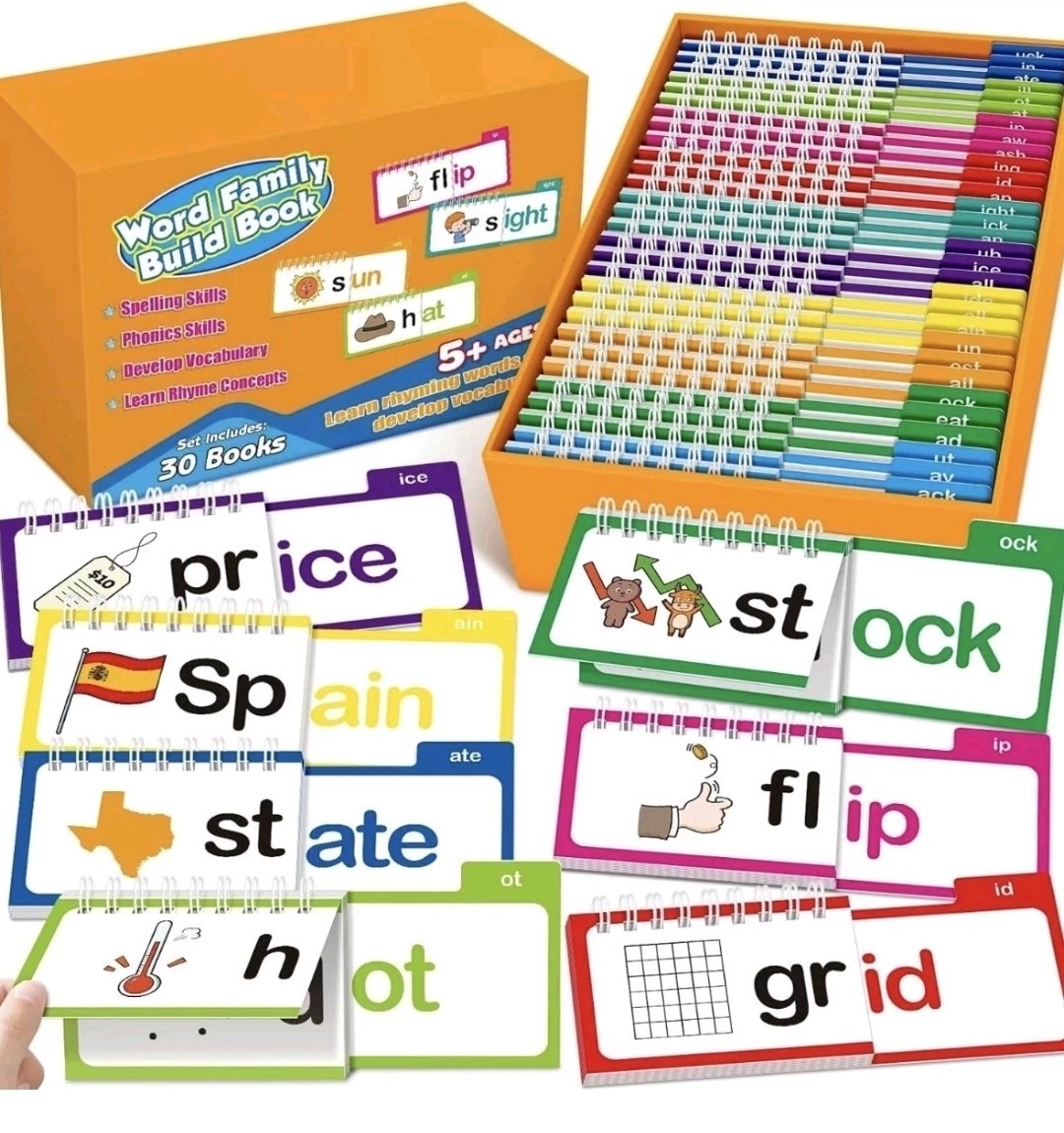 NEW Word Family Build Book 30 Books Ages 5+ Rhyming Words Vocabulary & Spelling