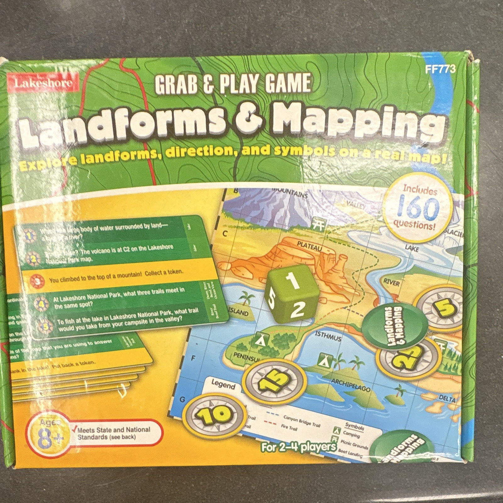 Lakeshore Grab & Play Landforms & Mapping Maps Game FF773 Ages 8-11