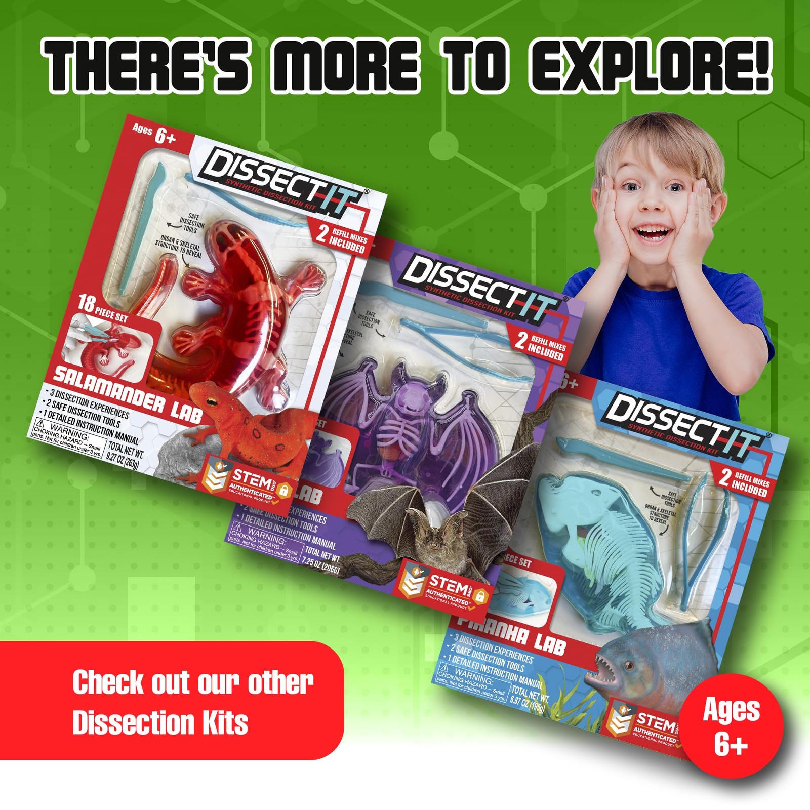 Top Secret Toys Kit for , Synthetic Dissection Science Kit to Learn Animal An…