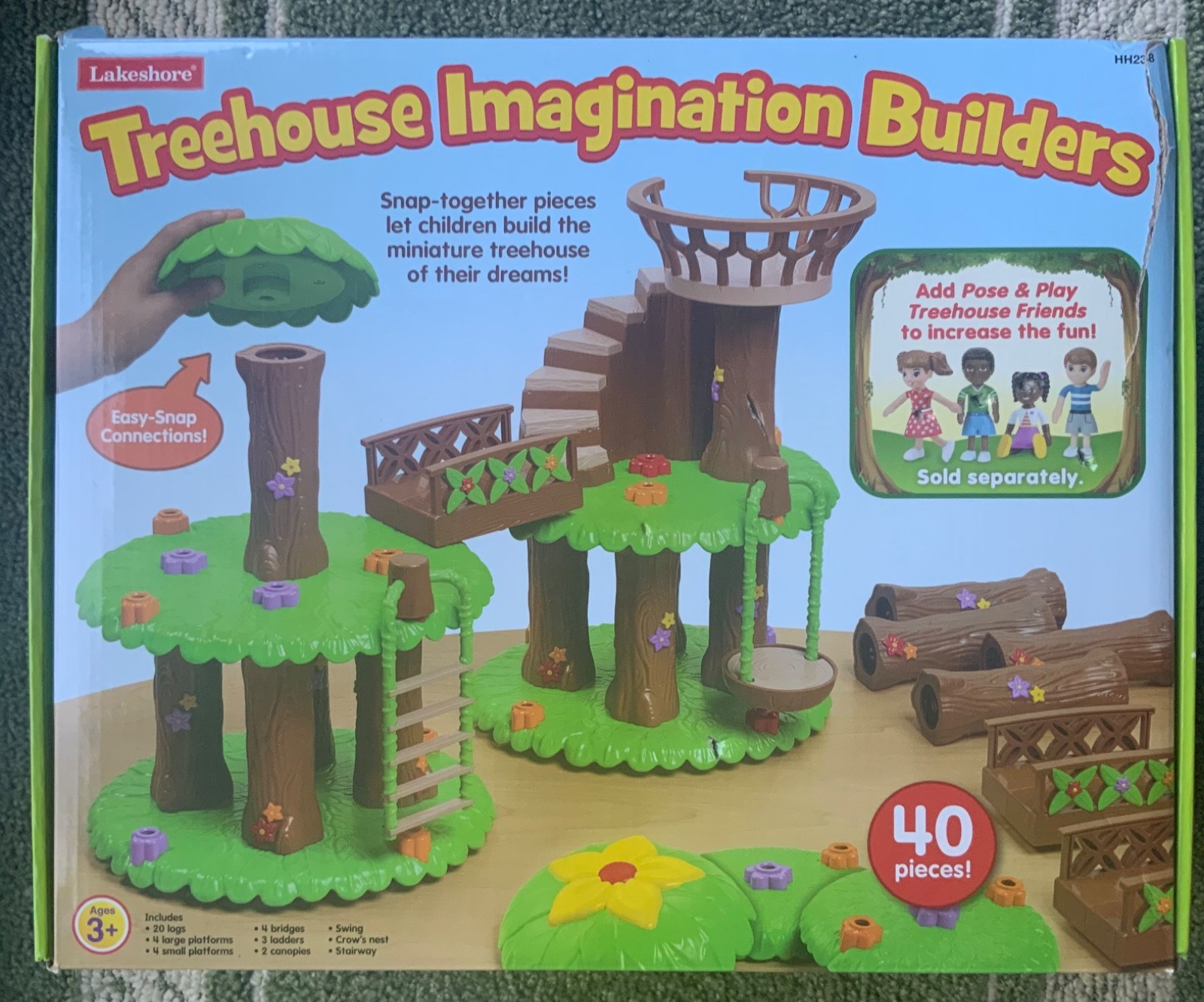 Lakeshore treehouse Imagination Builders Educational Toy complete 40 pieces