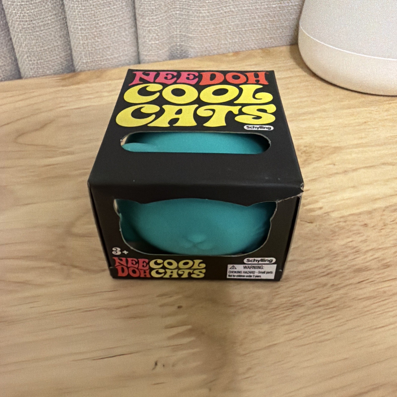 NeeDoh Teal Cool Cat Schylling Squishy Stress Toy Sensory Fidget TikTok Viral