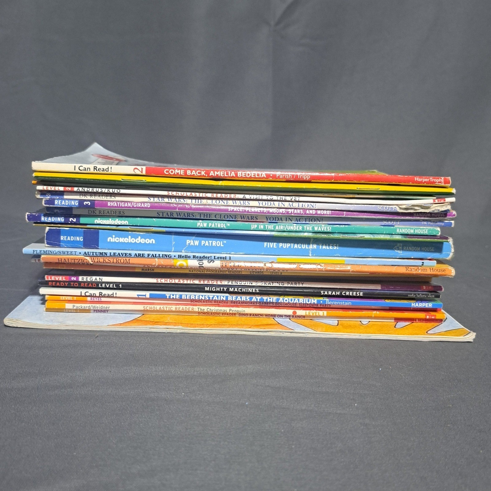 Lot of 23 Early Step Readers Paw Patrol National Geo Animals Space Star Wars