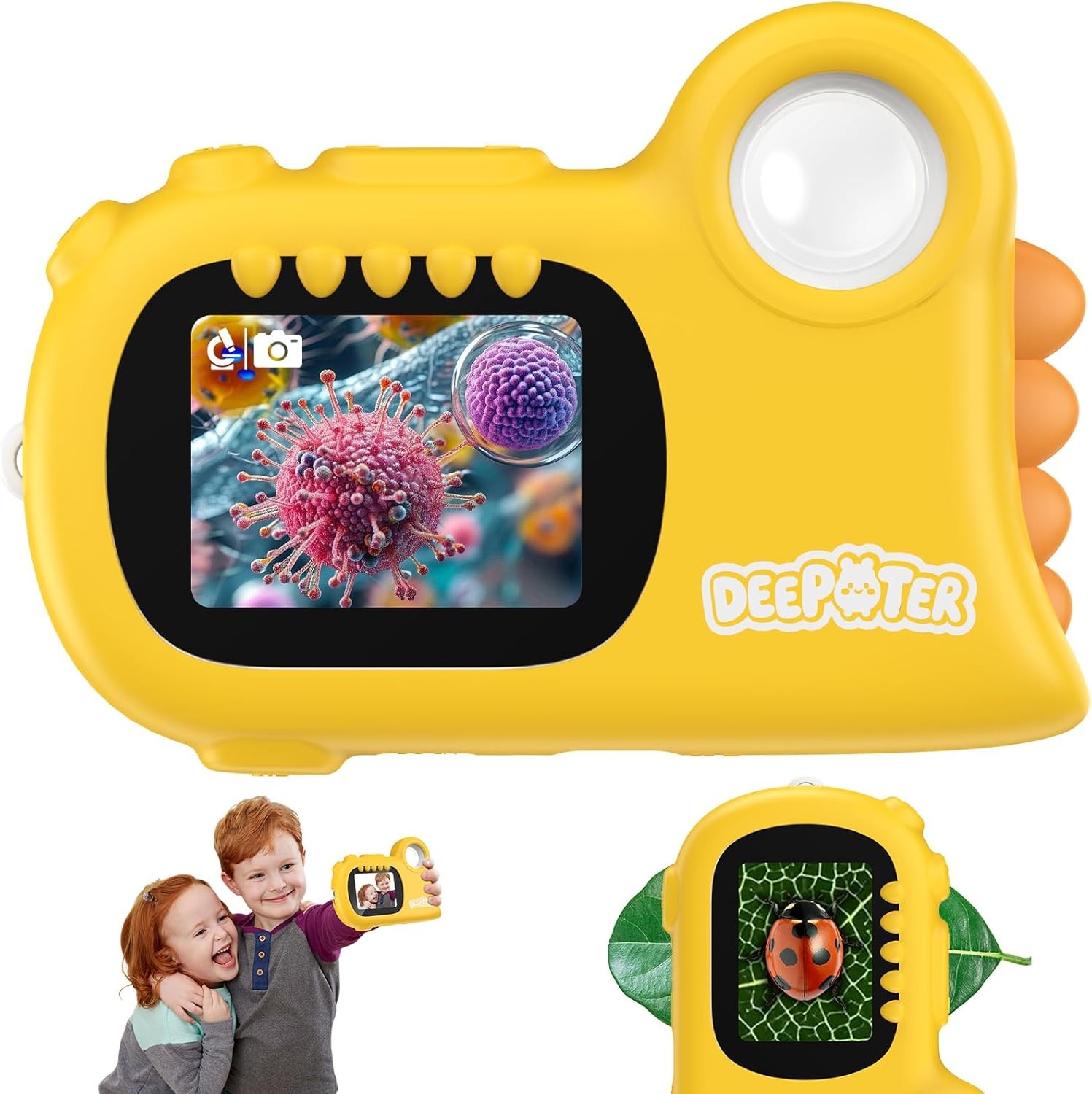 1000X Handheld Digital Microscope for Kids: Pocket Microscope with 2.0″ IPS Scre