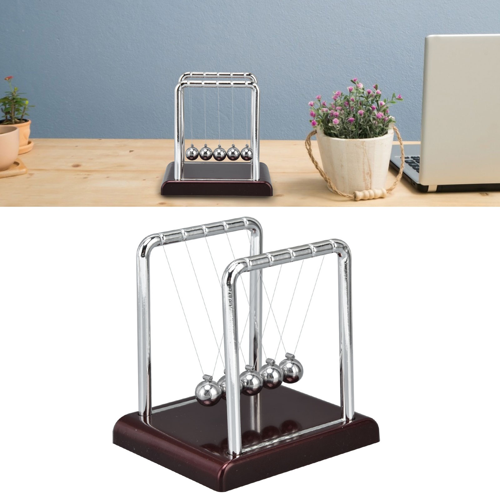 Balance Ball Physics Science Metal Office Games Desktop Decoration Toy