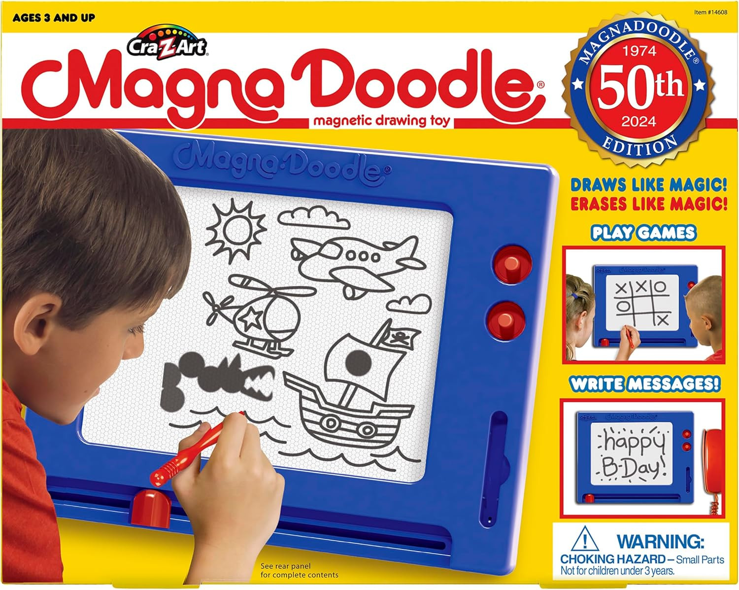 Cra-Z-Art Retro Magna Doodle – 50 Years of Creative Fun – Classic Magnetic Drawi