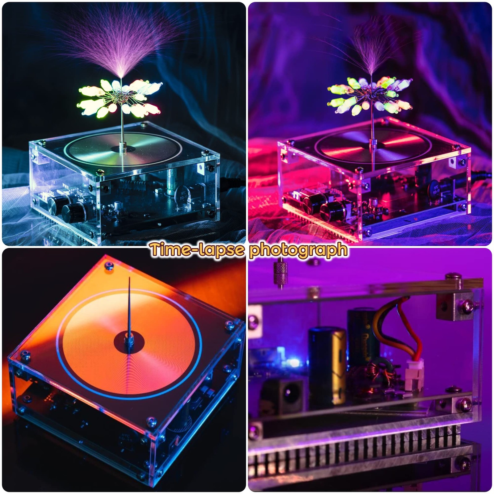 Bluetooth Music Tesla Coil Arc Plasma Loudspeaker Wireless Transmission Exper…