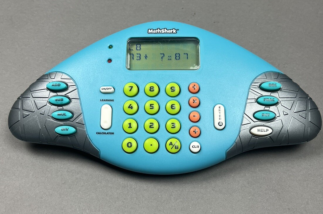 Math Shark Mathematic Skill Builder Game Educational Insights Blue Tested WORKS