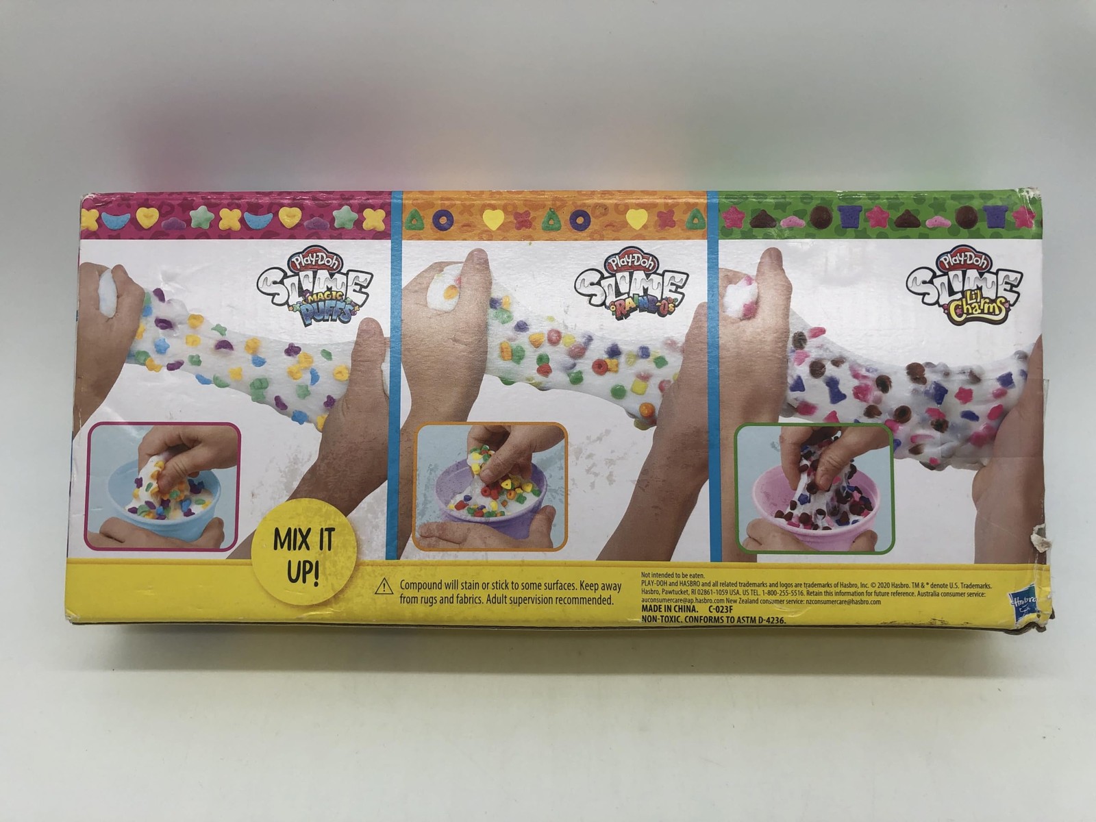 Play-Doh Slime Cereal Themed Bundle of 3 Varieties for Kids 3 Years and Up, Milk