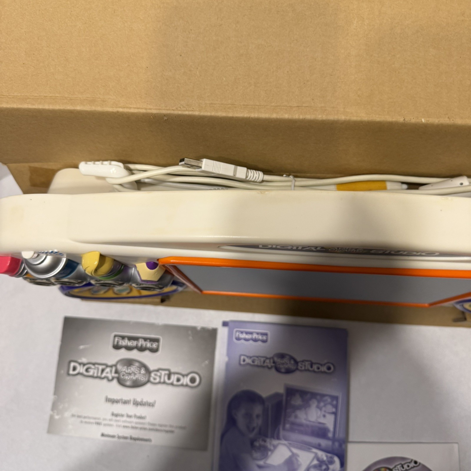 Fisher Price Digital Arts & Crafts Studio Creative Activities Ages 4-9 Open Box