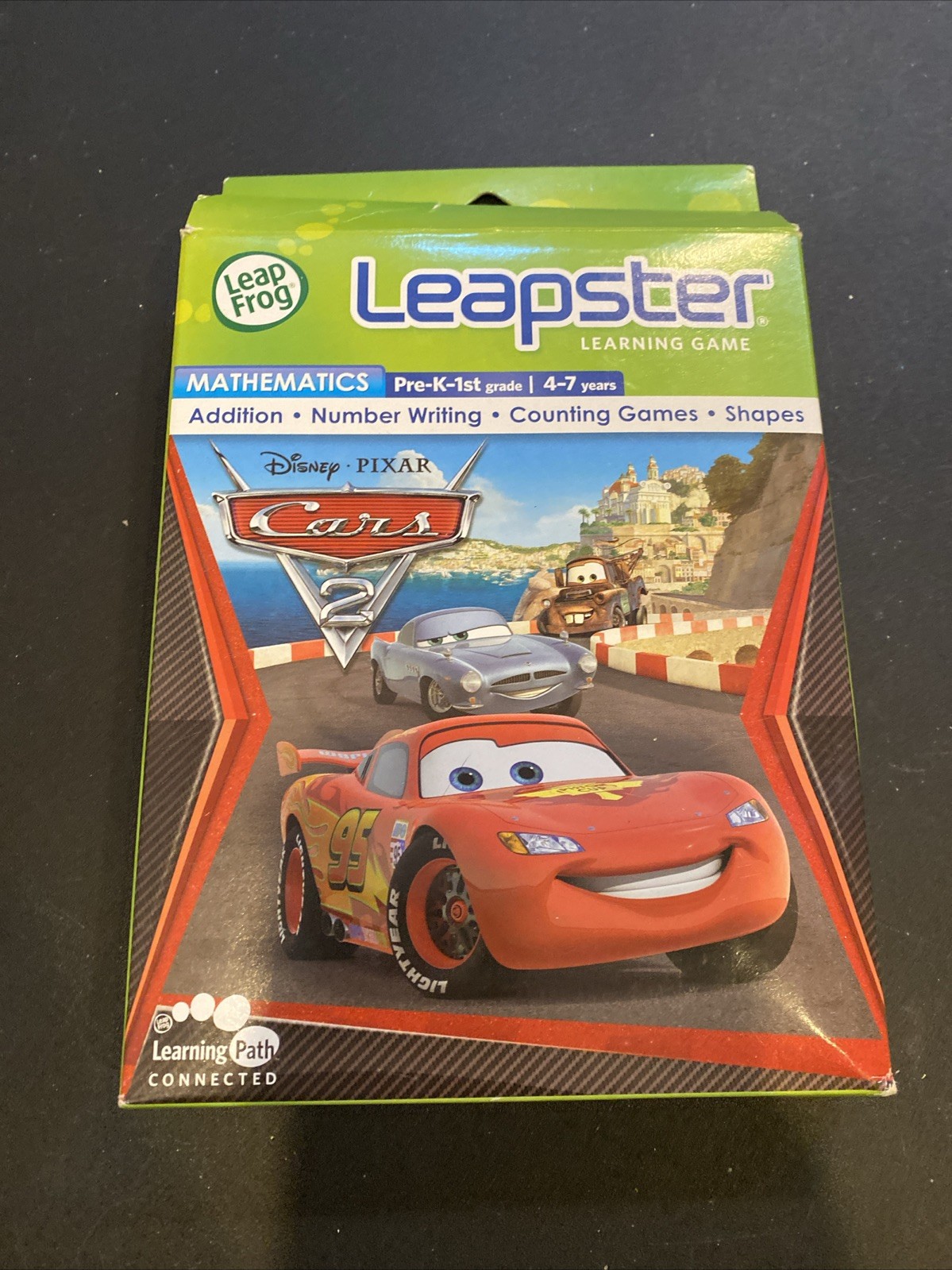 Disney Pixar Cars 2 Leapster Games Leap Frog W/box And Instructions