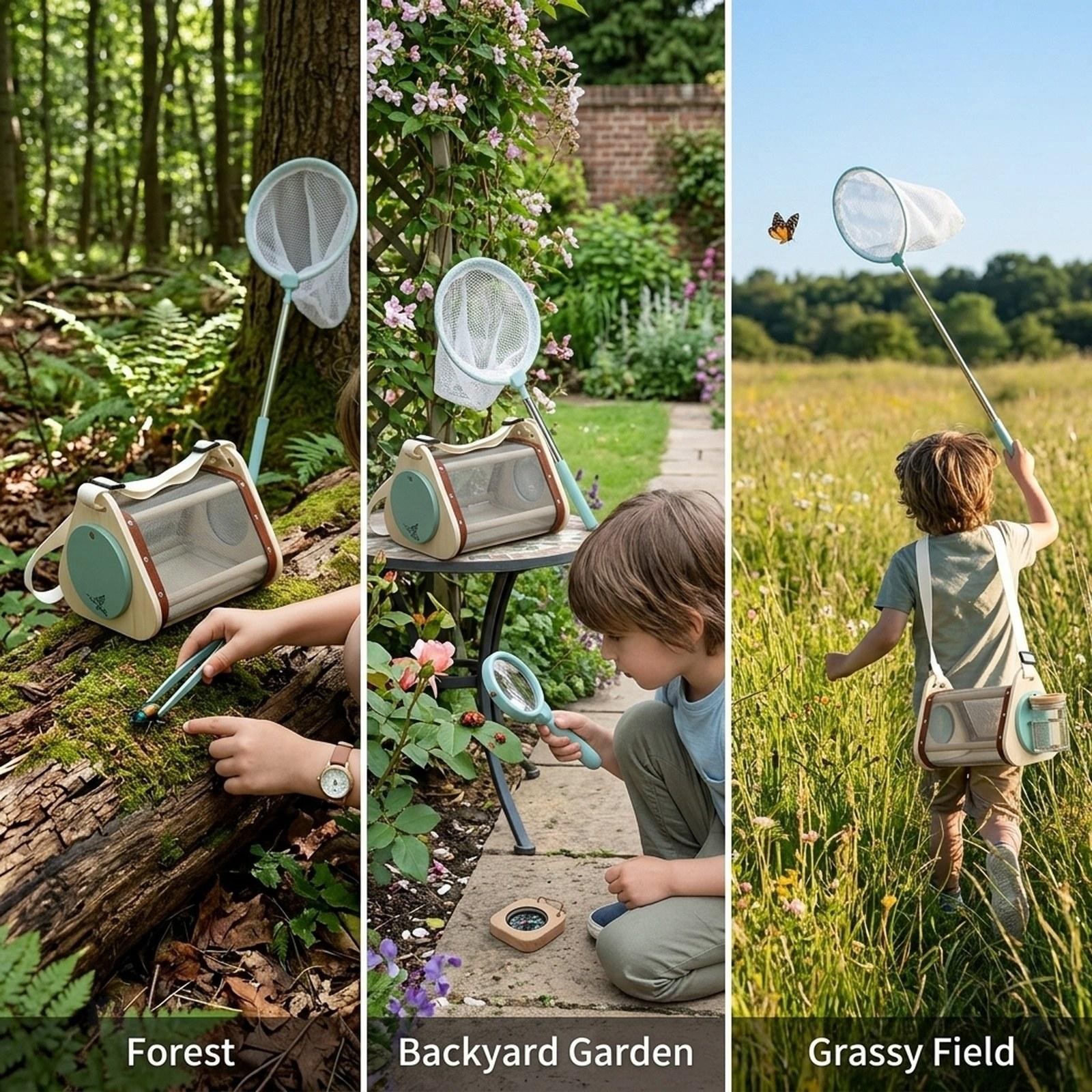 Wooden Hexapod Catcher Kit Adventure Set Kids Explorer Kit