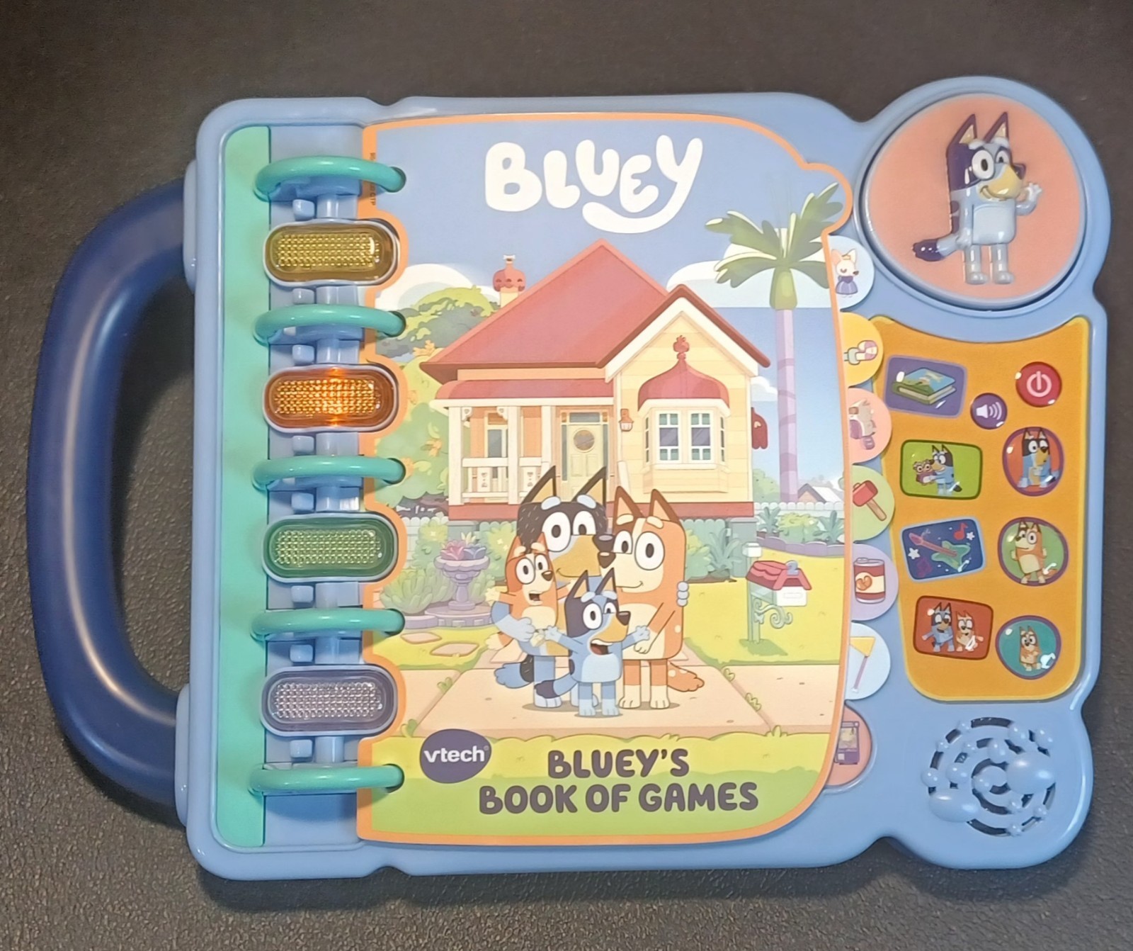 VTech Bluey’s Book of Games 5412 Interactive Pretend-Play Book for Preschoolers