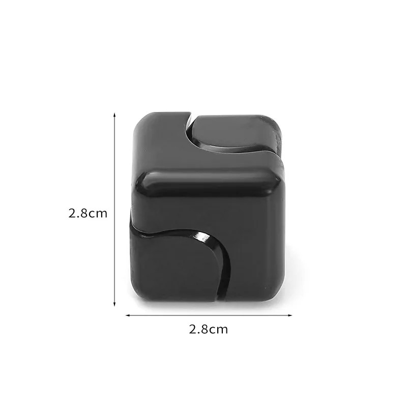Metal Cube Spinner Fidget Toy Fingertips 3D Puzzle Gyro Gear Sensory Anti Stress