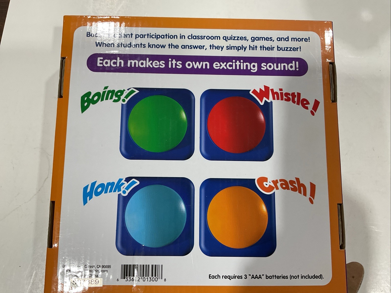 Game Buzzers Family Fun Game Prop Set of 4 – Each One Different Sound NEW