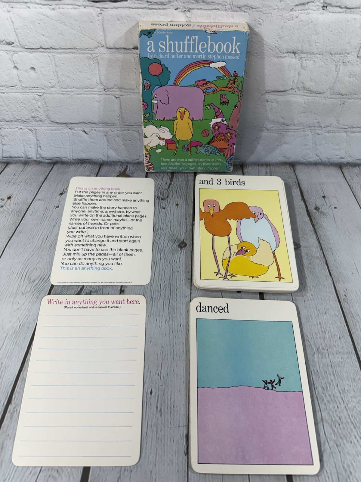 A SHUFFLEBOOK Golden Press Richard Hefter Martin S. Moskof 1970 Story Cards