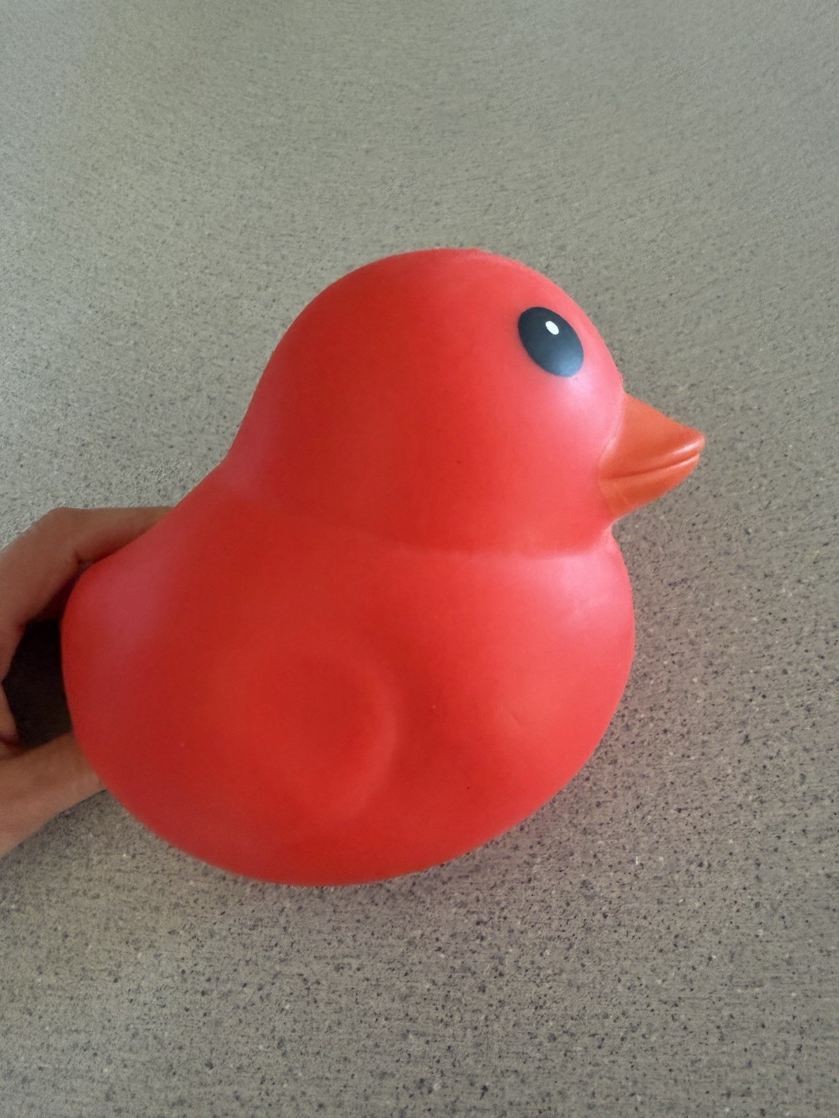 New Tiktok Viral Jumbo Squishy Duck Bright Red 3+ USA 5″ Sunny Days Squeeze