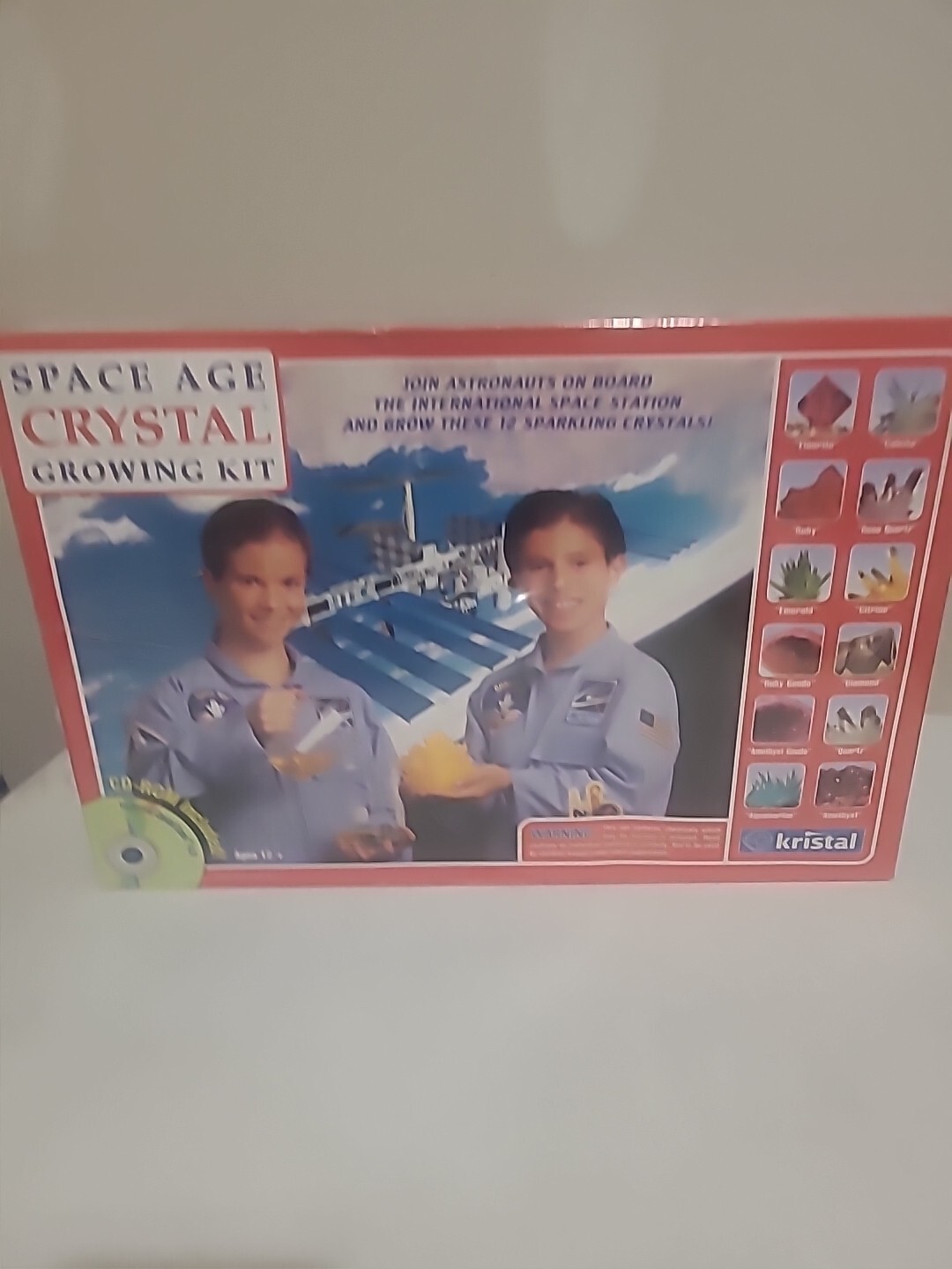 Vintage Space Age Crystal Growing Kit Kristal Educational Inc CD-ROM Included
