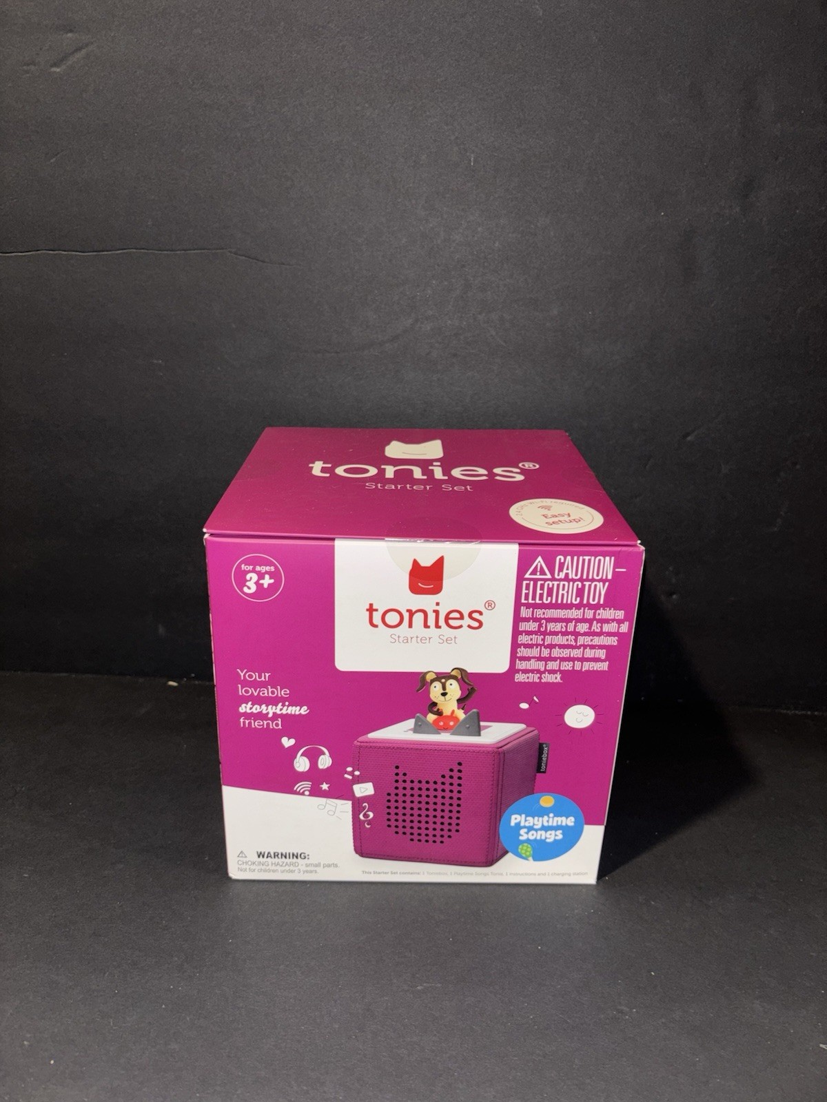 Tonies Toniebox Playtime Puppy Starter Set – Pink New Sealed #10000763