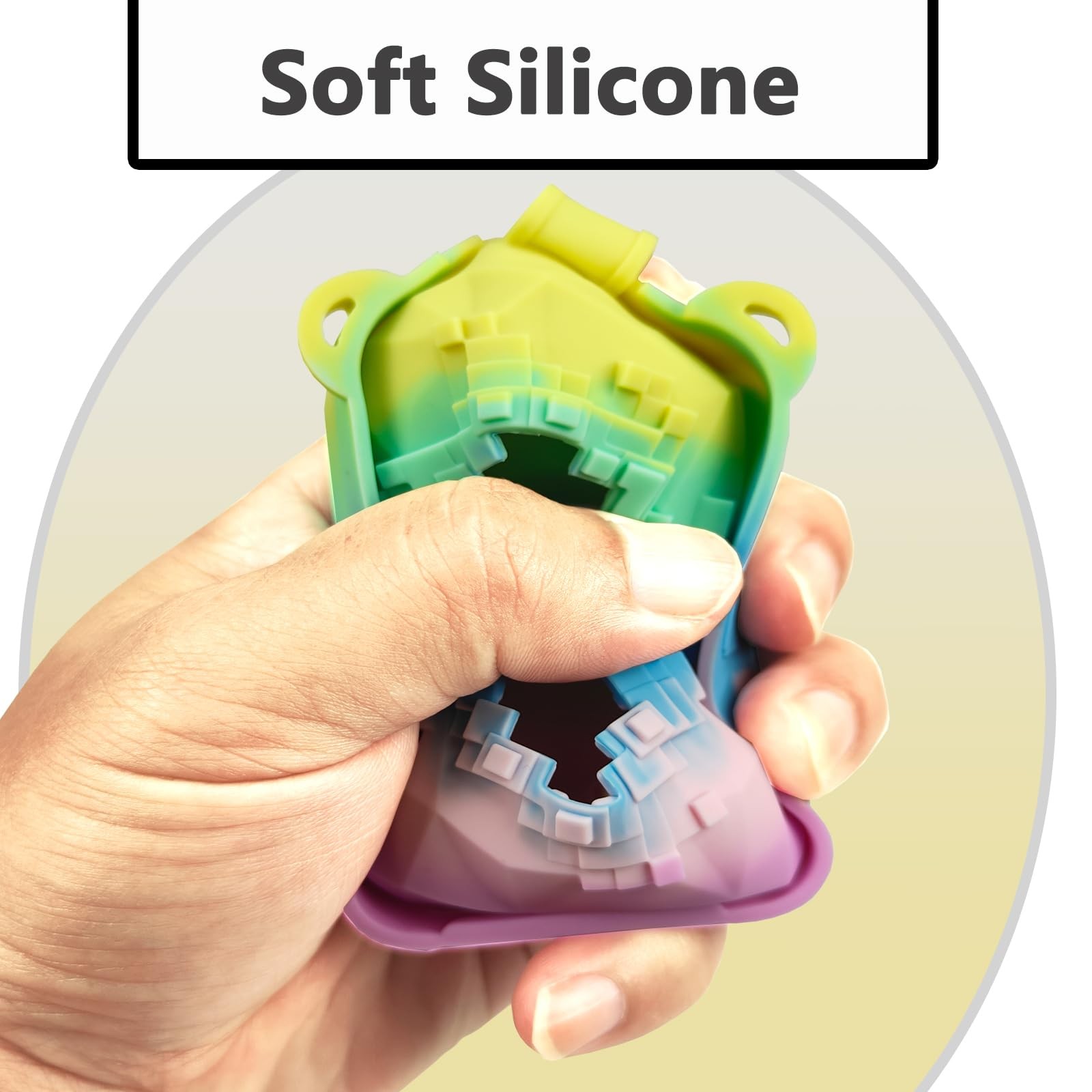JCHPINE Silicone Cover Case for Bitzee Magicals Interactive Digital Rainbow
