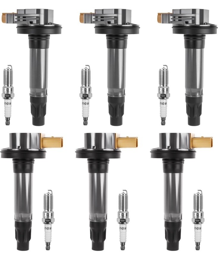 Ignition Coil Pack and Iridium Spark Plugs for 3.5 EcoBoost V6 F150 Flex: 4A3