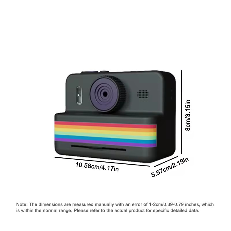 Instant Print Kids Digital Camera For Photography HD Video Camcorder Gifts Toys