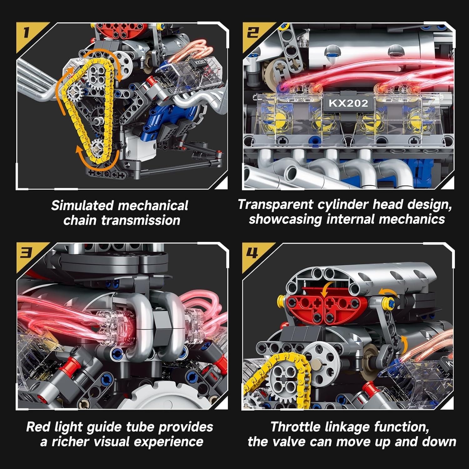 V8 Engine Building Set,Build Your Own Mini Engine That Works, Physical Scienc…