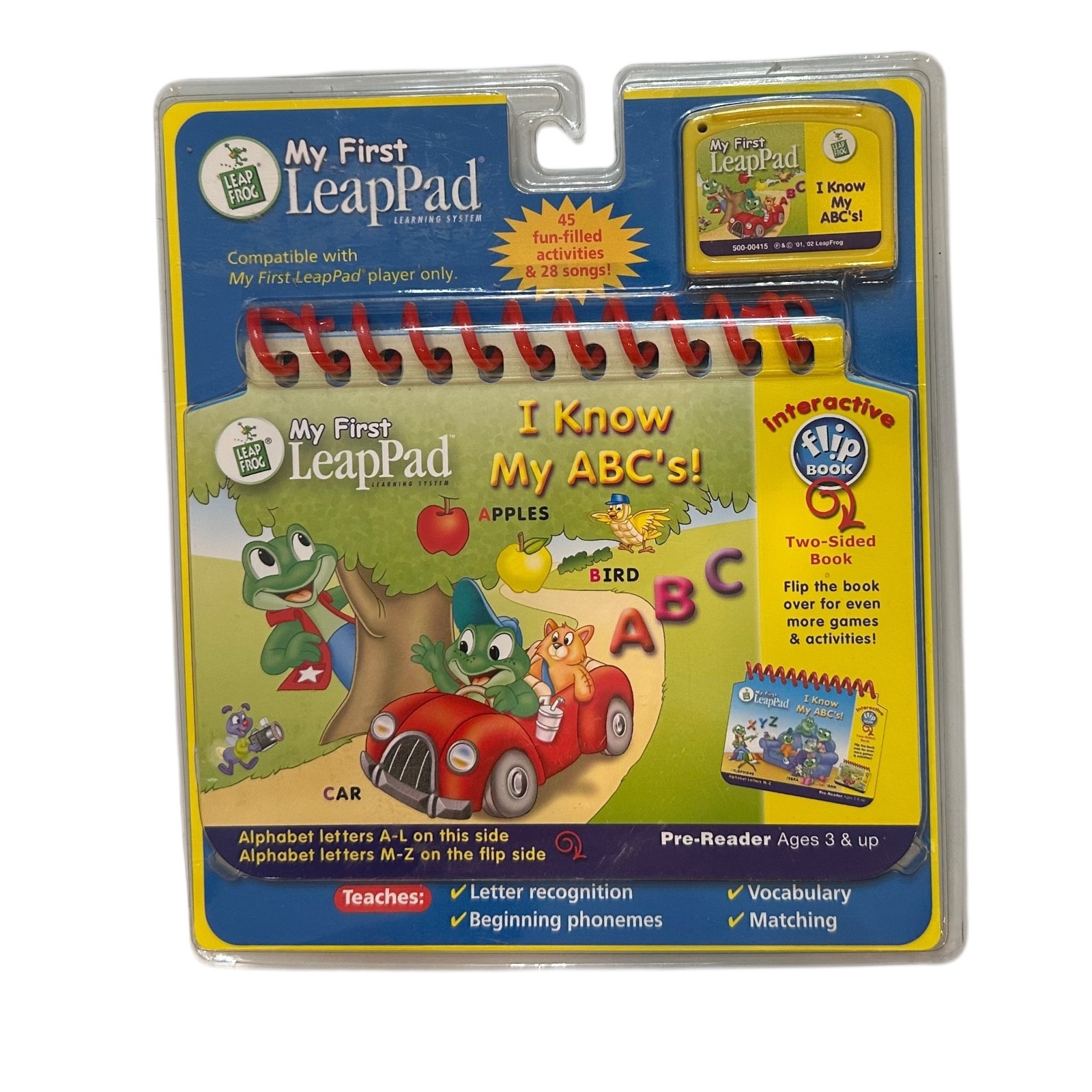 Leap Frog My First LeapPad I Know My ABCs Interactive Book Cartridge Sealed NOS