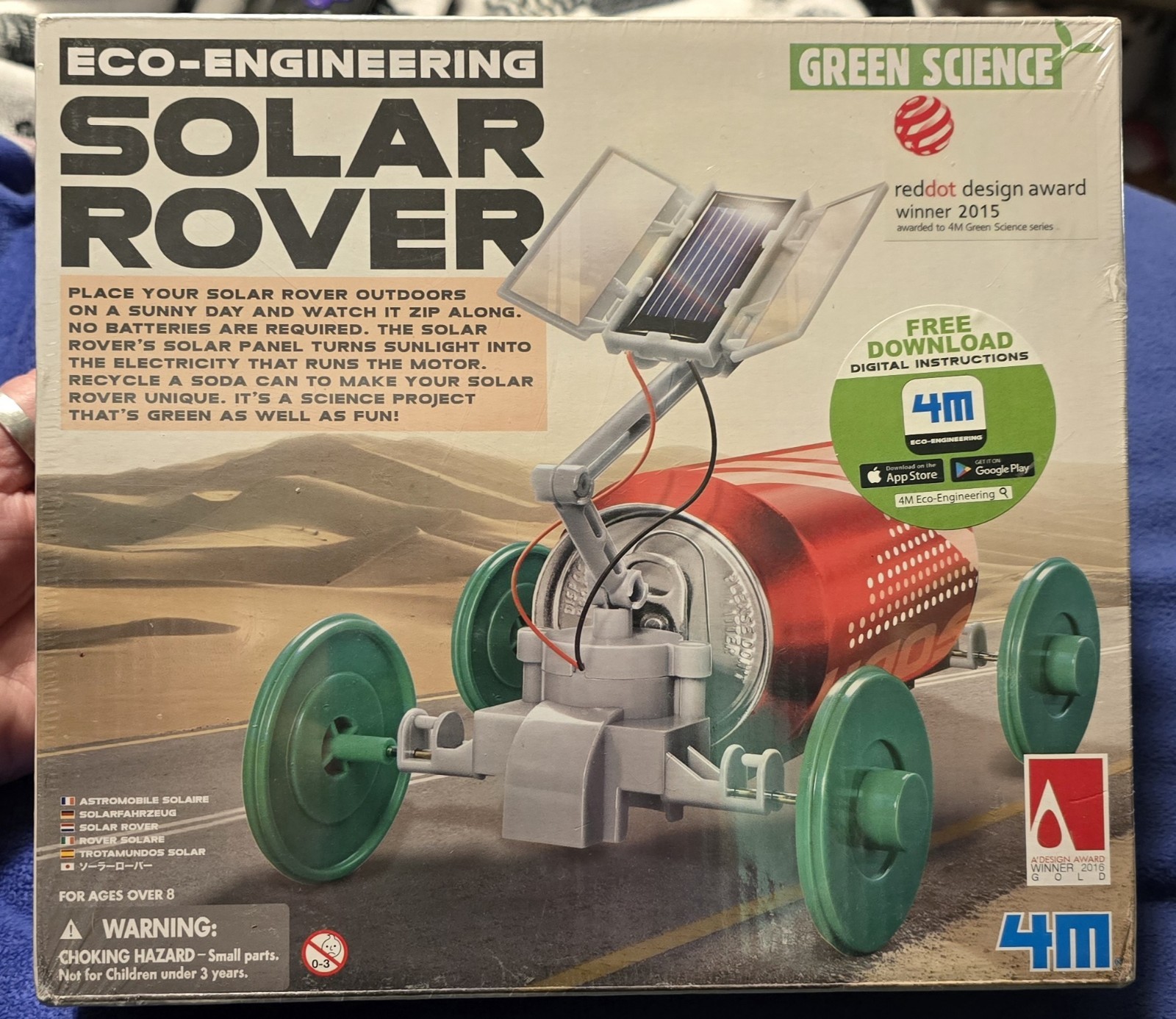 Eco-Engineering Solar Rover, Green Science, Solar Powered Kit.