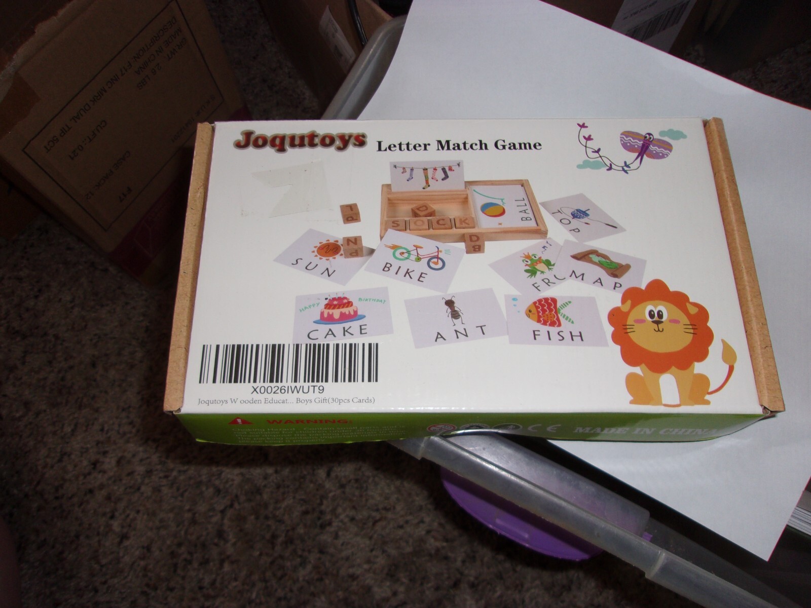 Joqutoys Letter Match Game