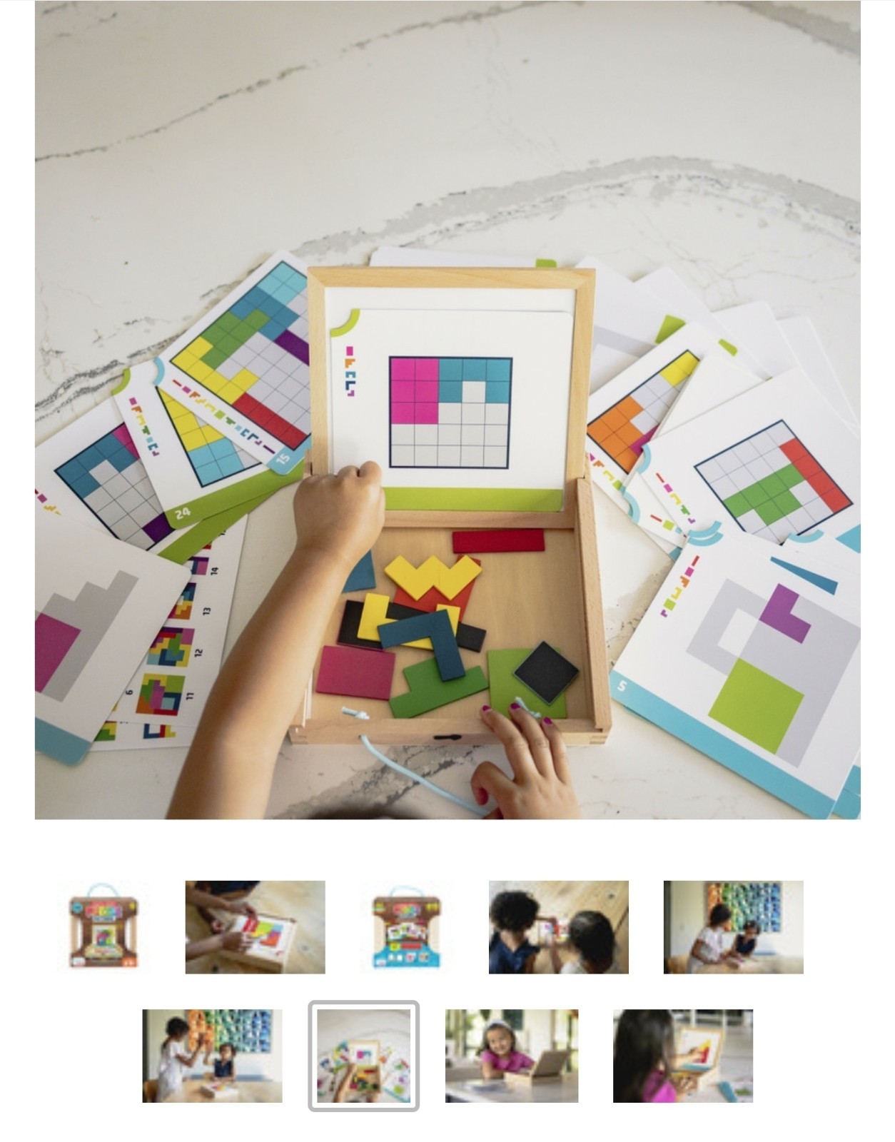 Magnetic Wooden Puzzle Patterns- Kids Logic Puzzles