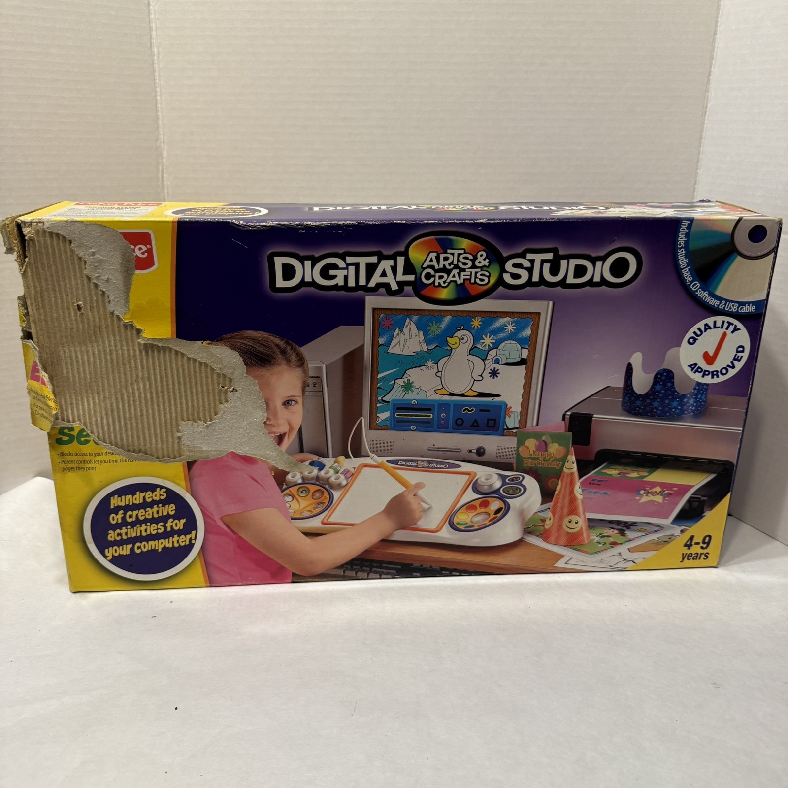 Fisher Price Digital Arts & Crafts Studio Creative Activities Ages 4-9 Open Box