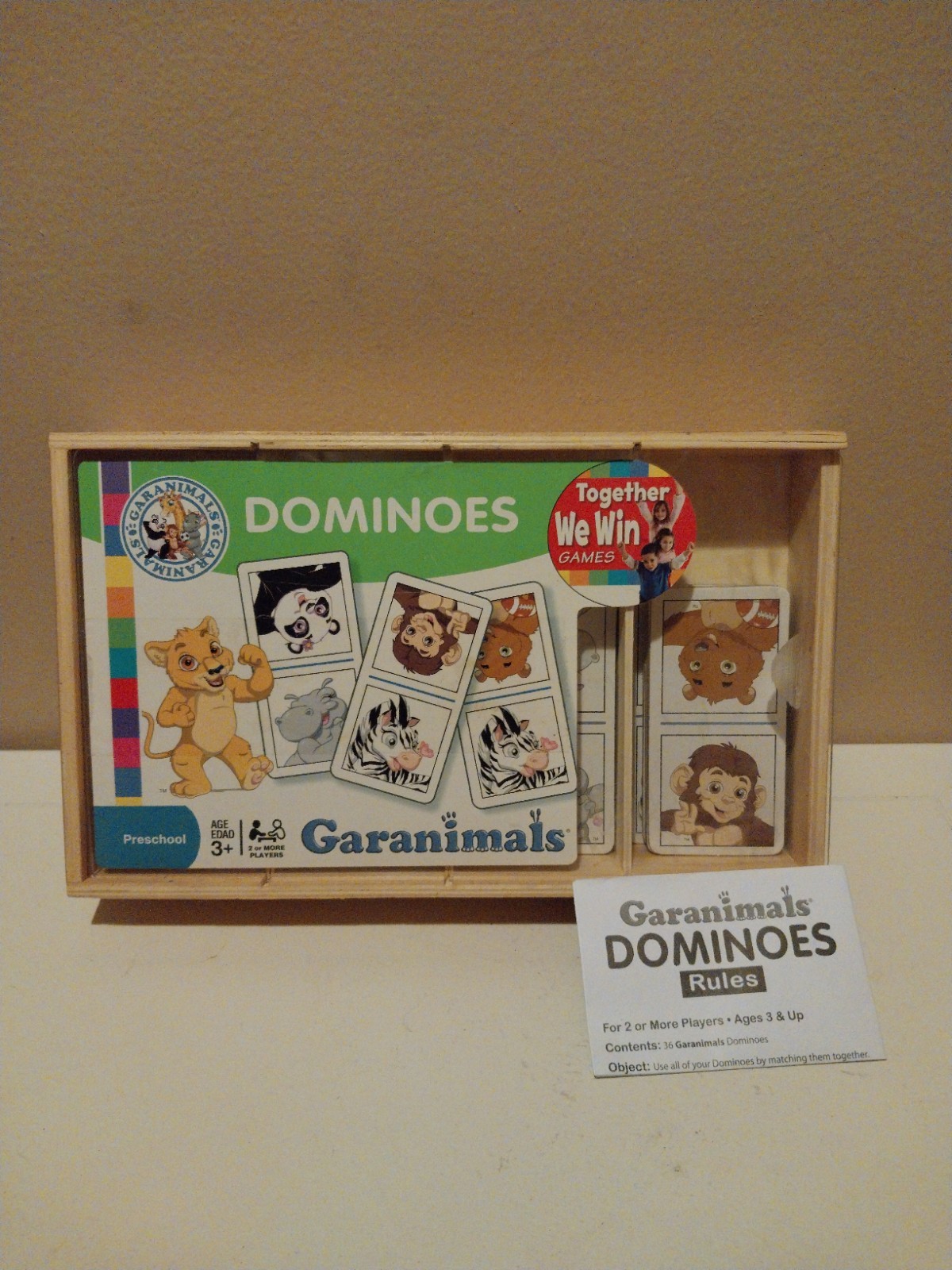 Garanimals Dominoes Preschool Age 3+ 36 Pieces With Rules Preowned