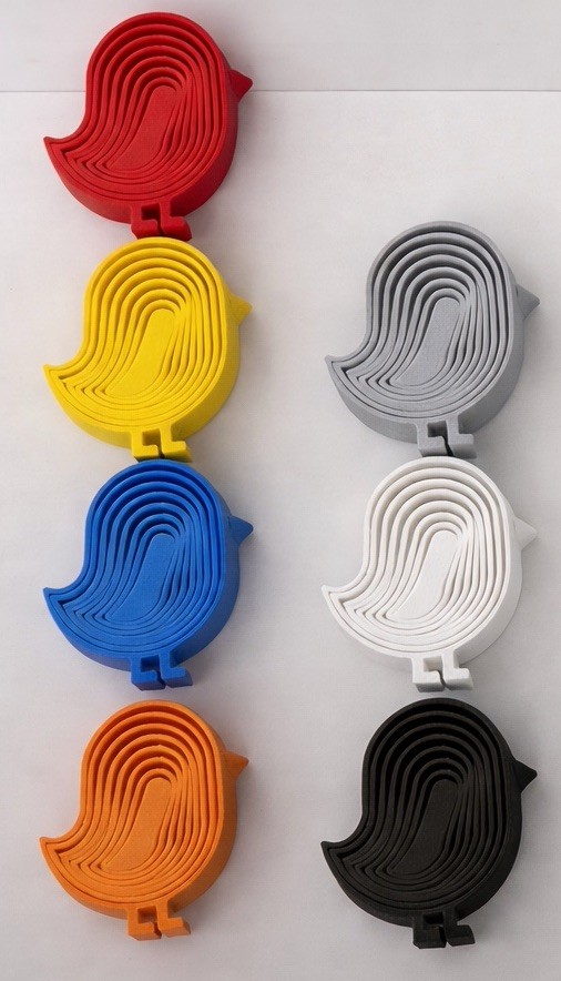 Chick Nesting Fidget Toy Set 4 Per Pack Plastic Sensory Toy Choose Color