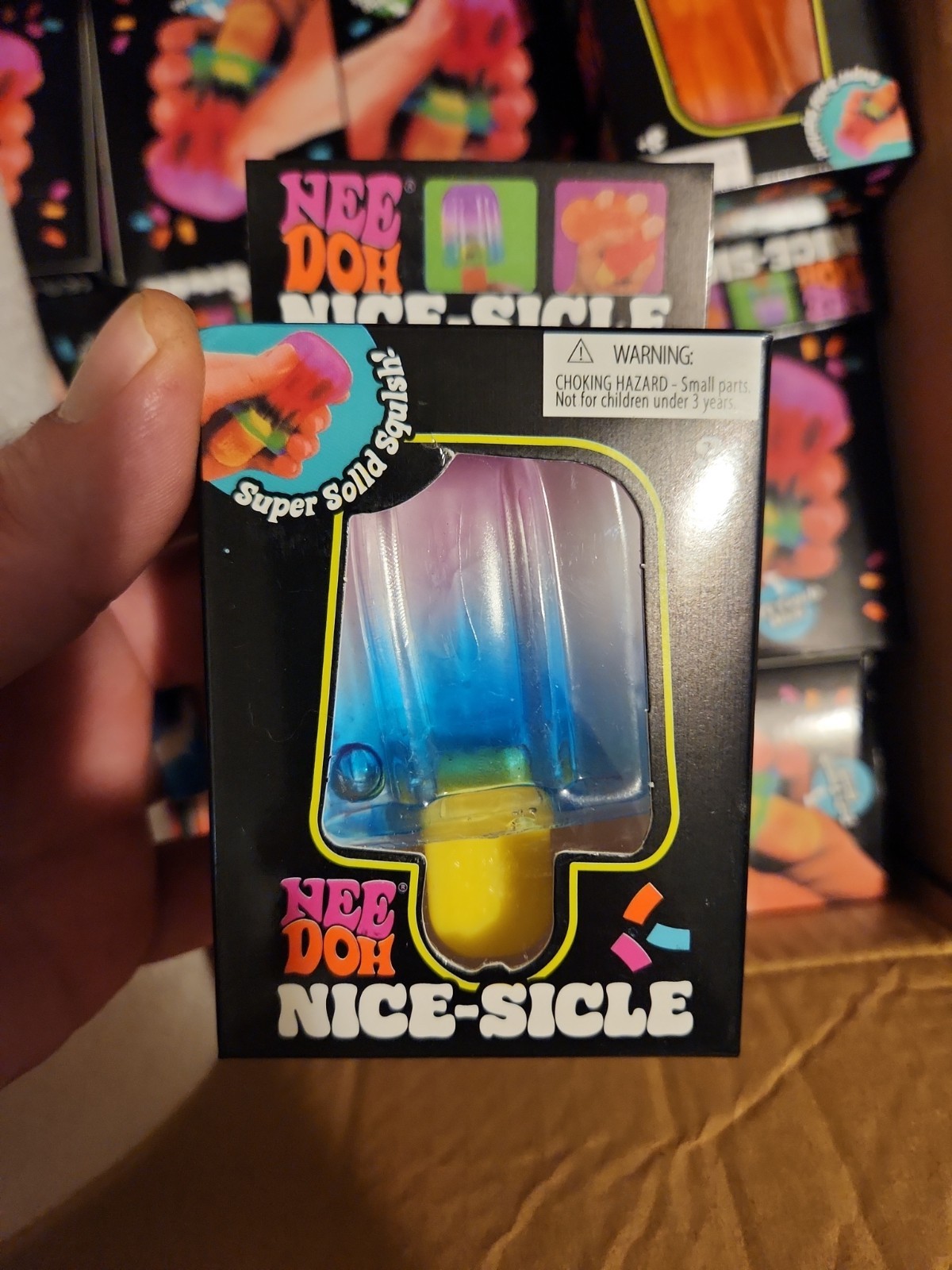 NEW Needoh Nice-Sicle Popsicle Stress Toy Viral RAINBOW RED BLUE Schylling