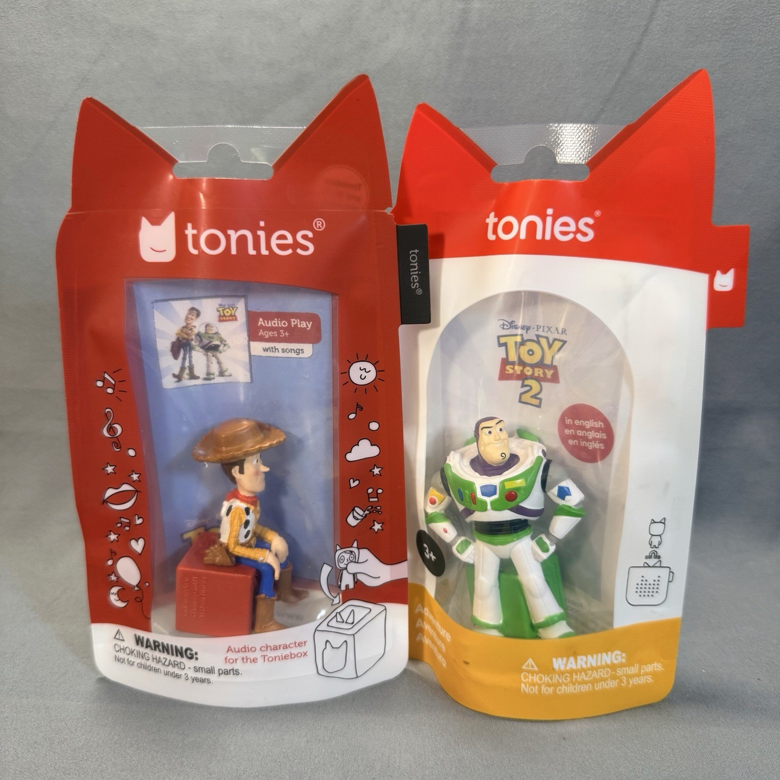 Disney Pixar Toy Story Tonies: Woody & Buzz Lightyear – New Sealed