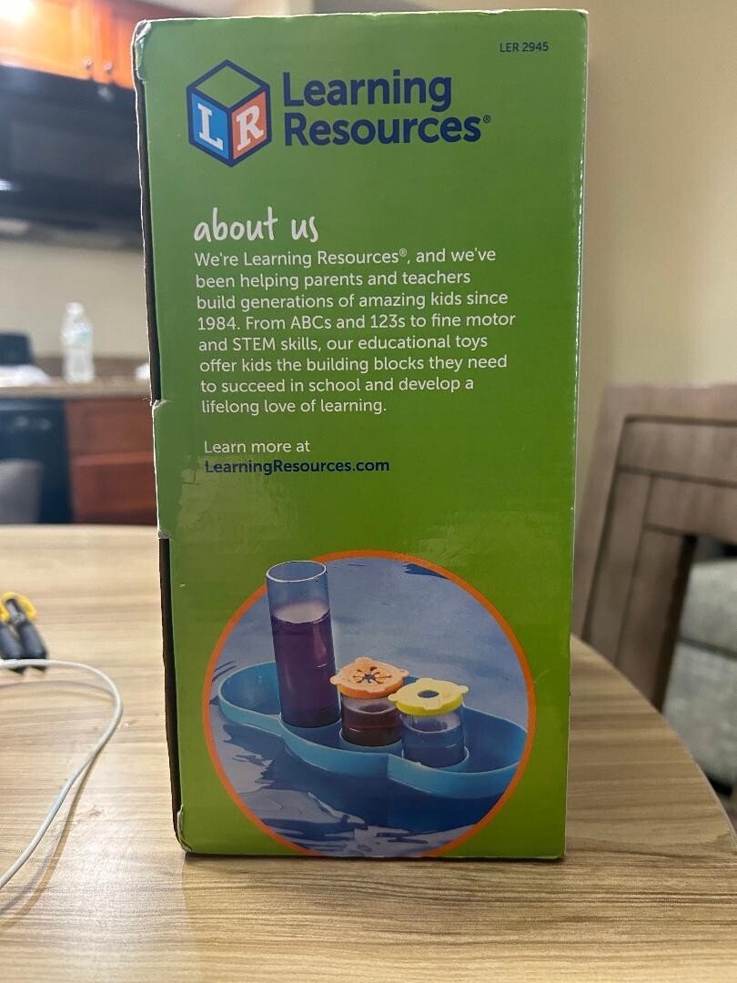 LEARNING RESOURCES SPLASHOLOGY WATER LAB SCIENCE KIT, AGES 3+,OBSERVATION SKILLS