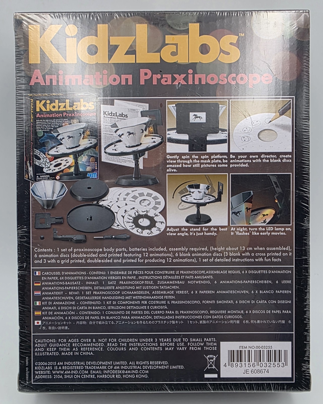 4M KidzLabs Animation Praxinoscope Educational Science Kit (New | NIB | Sealed)