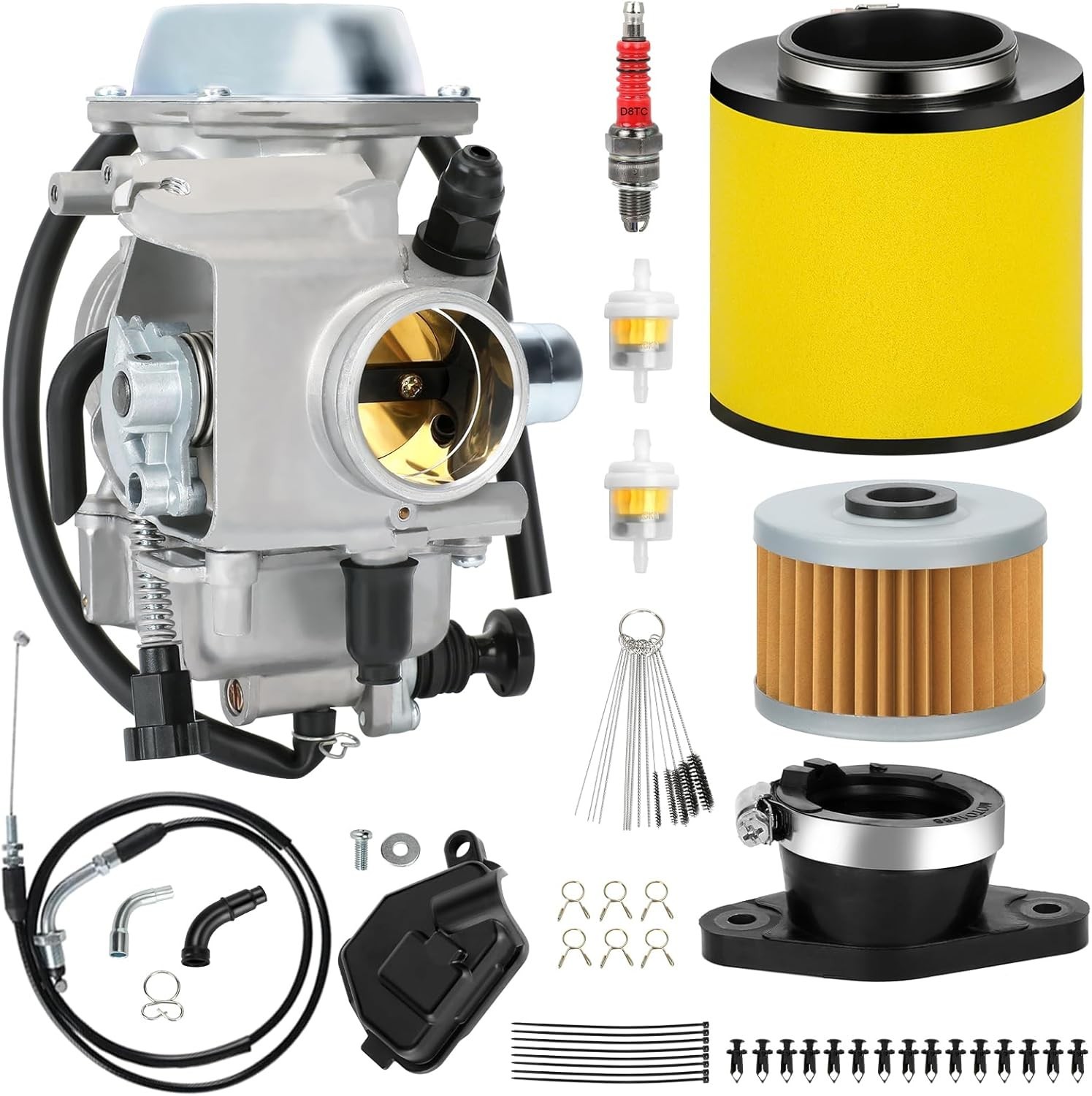 TRX350 Carburetor Kit Compatible with Rancher 350 TRX350ES TRX350FE TRX350FM 200