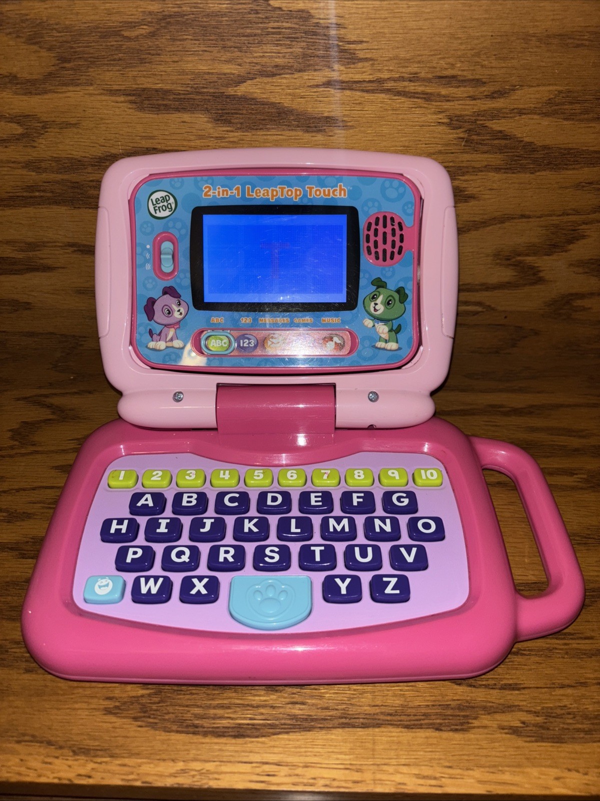 LeapFrog 2 In 1 My Own Leaptop Touch Laptop Tablet Computer For Kids Pink Tested