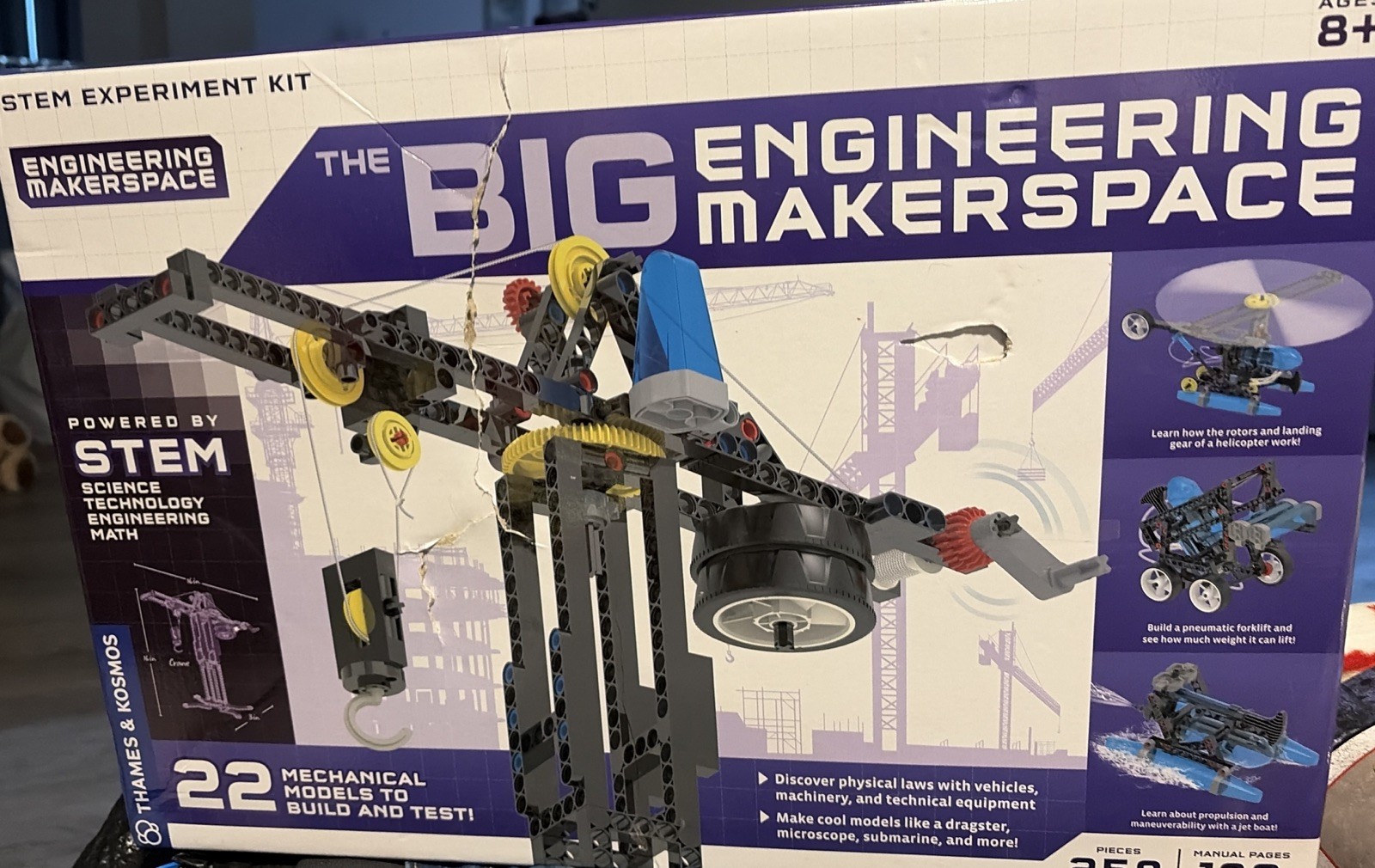 Thames & Kosmos Big Engineering Makerspace Science Kit -NEW