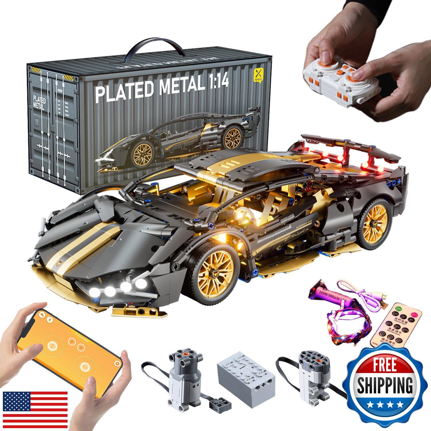 Chodia Sport Race Car Building Block Sets for Adults Boys,1:14 Technical Remo