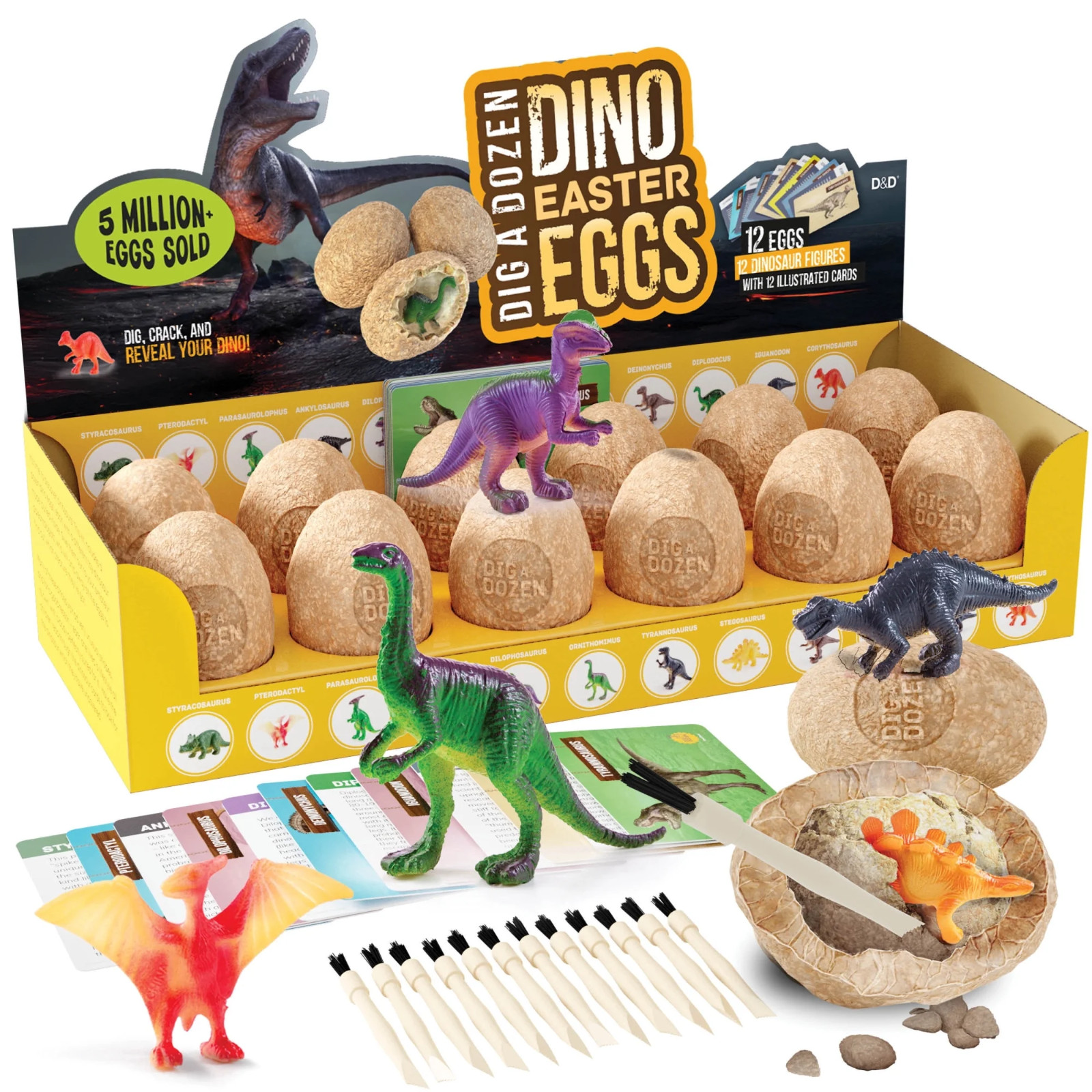 Dinosaur Hatching Eggs 12 Pack Grow Surprise Dino Toys Kids Toy Birthday Gift