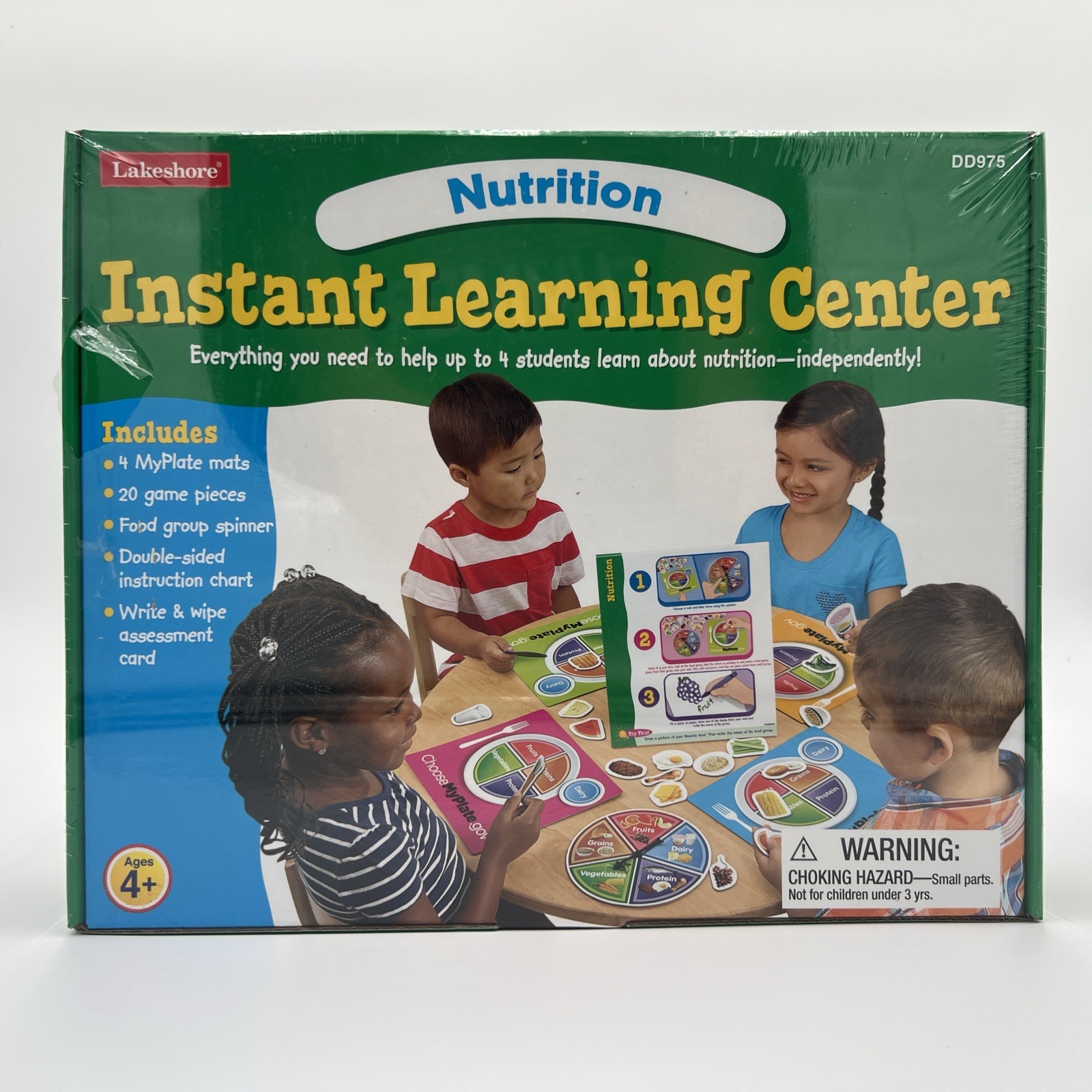 Lakeshore Nutrition Instant Learning Center Board Game Preschool Kindergarten 4+