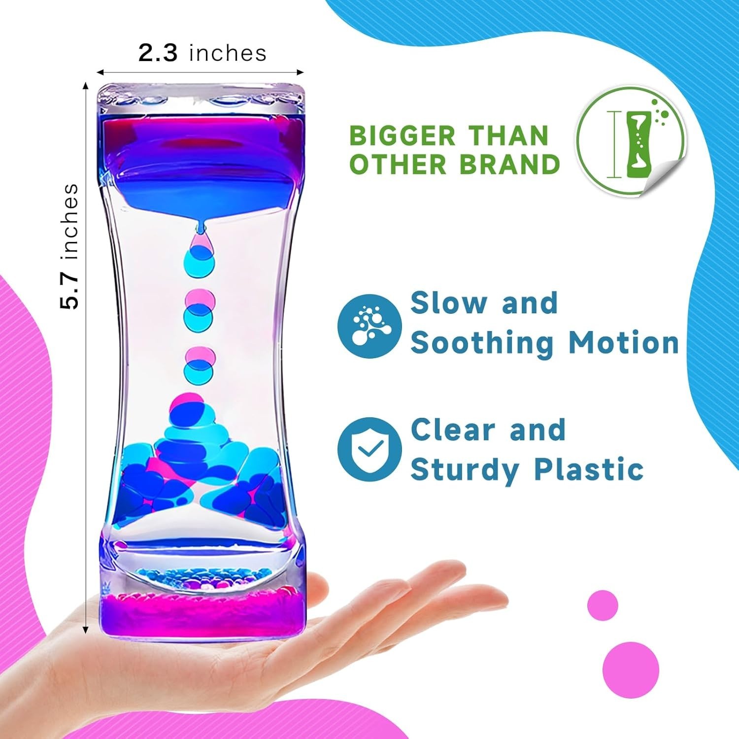 Colorful Liquid Motion Bubblers: Engaging Fidget Toys for Classroom and Office