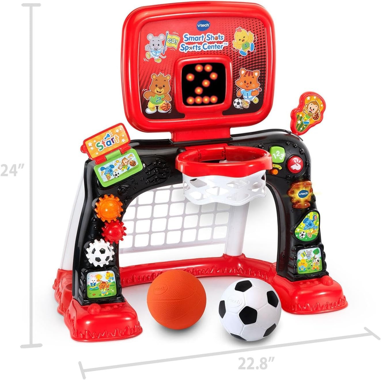 Smart Shots Sports Center: Red Multi-Sport Activity Toy for Toddlers 1-3