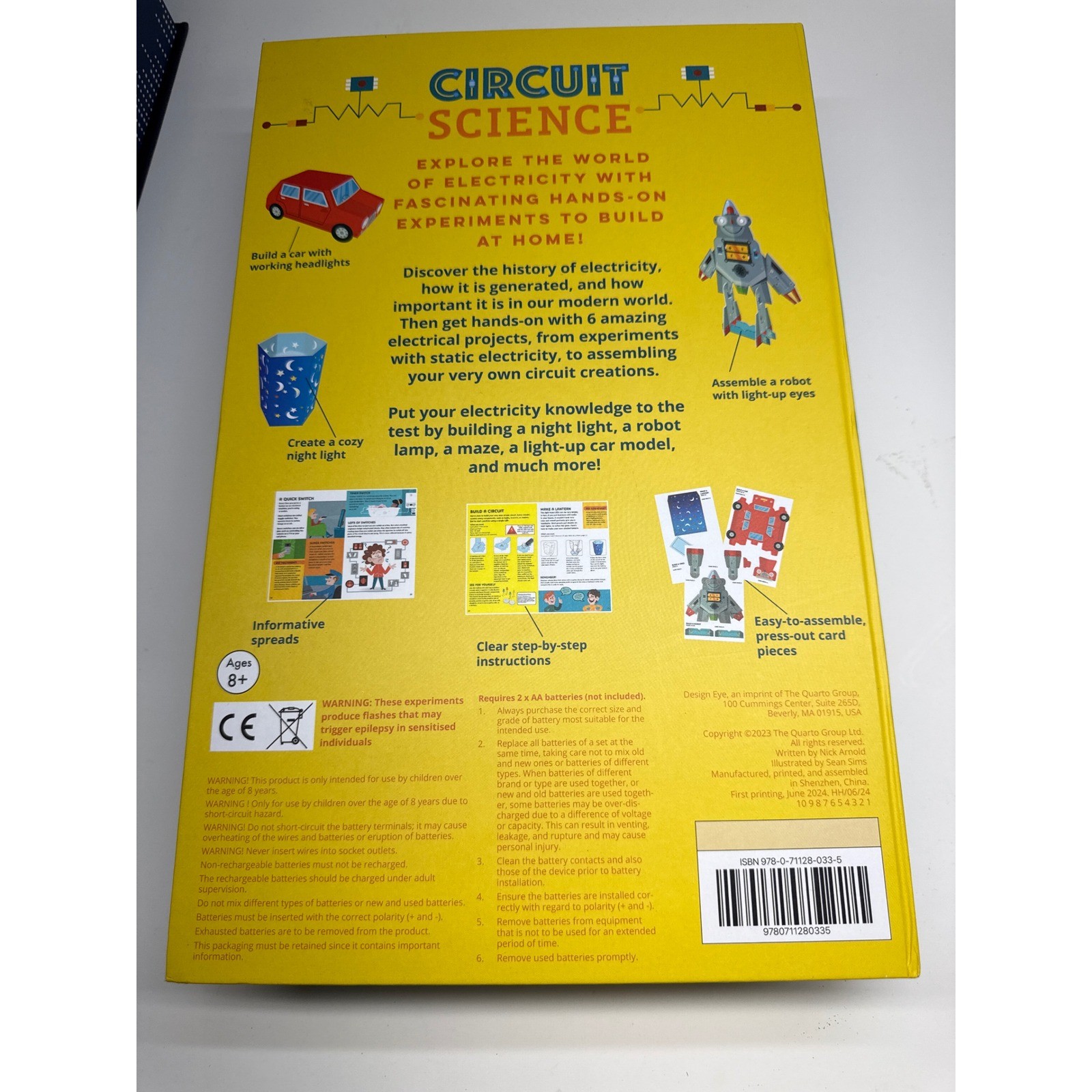Quarto Group STEM Science Activity Kit Luminous Science & Circuit Science Books