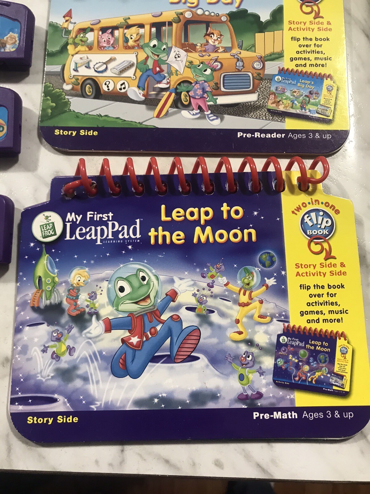 leap pad systems books and cartridges lot ( Read Description )